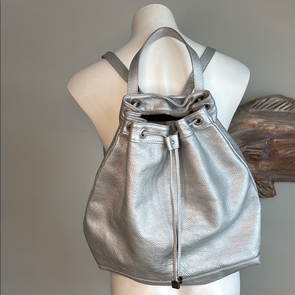 Like New Alberta di canio Silver Large Backpack